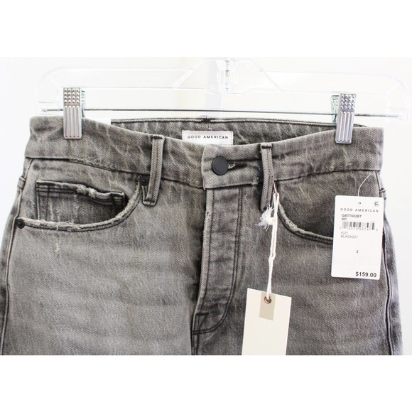 Good American Charcoal Boyfriend Jeans - Picture 9 of 11